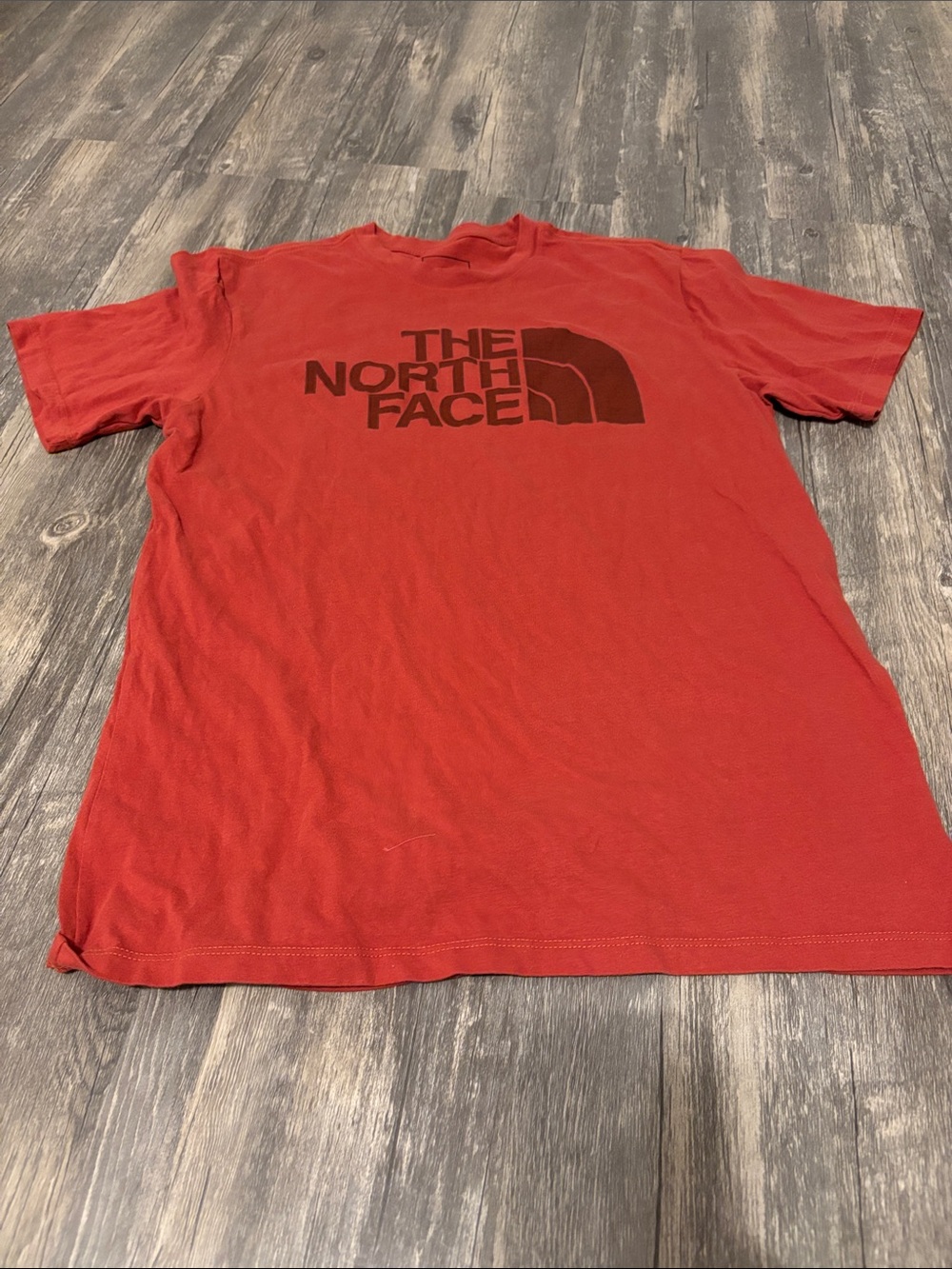 The North Face Men's Red Logo Short Sleeve Tee